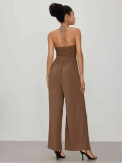 Halter High Rise Wide Leg Jumpsuits -Bambam Clothing Shop P 20240611142036235 348