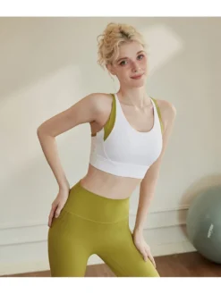 Colorblock Crewneck Wrap Yoga Sets -Bambam Clothing Shop P 20240612094005252 239