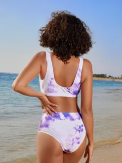 Tie Dye High Rise Cropped Bikinis Sets -Bambam Clothing Shop P 20240612105617323 694