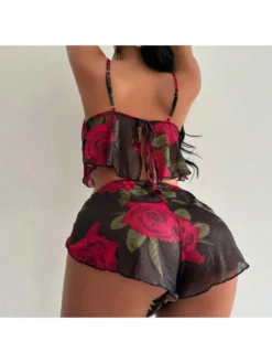 Square Neck Sleeveless Backless Bikinis -Bambam Clothing Shop P 20240612142107032 467