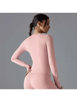 Crewneck Long Sleeve Slim Top -Bambam Clothing Shop P 20240612170832911 742