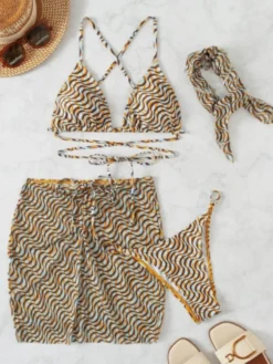 Colorblock High Rise Backless Bikinis -Bambam Clothing Shop P 20240613103248611 332