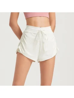 Drawstring Patchwork Sporty Short Pants