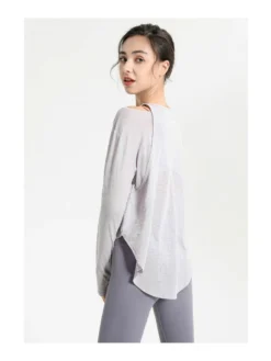 Crewneck Long Sleeve Loose Yoga Sets -Bambam Clothing Shop P 20240613130407407 950