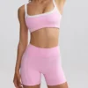 U Neck Sleeveless Skinny Yoga Sets