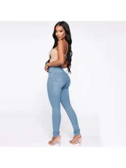 Butterfly Pattern Slim High Rise Jeans -Bambam Clothing Shop P 20240613151231211 116