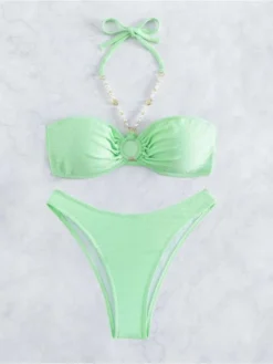 Chain Ruched Backless Bikinis -Bambam Clothing Shop P 20240613152416512 311