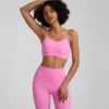 Pure Color Spaghetti Straps Backless Sporty Top