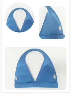 Halter Deep V Neck Backless Sporty Top