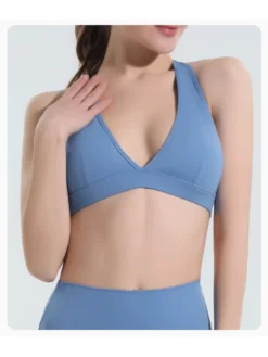 Halter Deep V Neck Backless Sporty Top -Bambam Clothing Shop P 20240614144419370 672