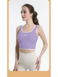 Colorblock Sleeveless Backless Tank