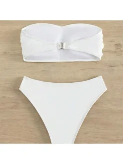 Flower Strapless Backless Bikinis -Bambam Clothing Shop P 20240614160803001 952