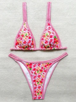 Colorblock Square Neck Fitted Bikinis -Bambam Clothing Shop P 20240614162804275 538