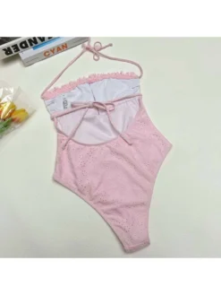 Lacework Halter Backless One-Pieces -Bambam Clothing Shop P 20240614164020398 947