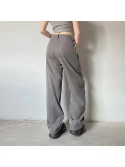 Colorblock Patchwork Mid-rise Pants -Bambam Clothing Shop P 20240618134804866 809