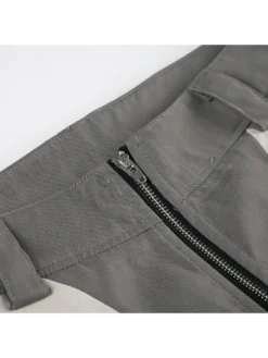 Colorblock Patchwork Mid-rise Pants -Bambam Clothing Shop P 20240618134808422 789