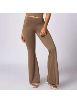 Flare High Rise Wide Leg Leggings