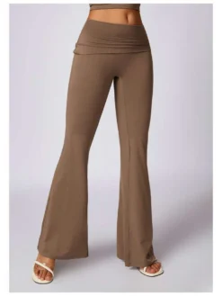 Flare High Rise Wide Leg Leggings -Bambam Clothing Shop P 20240618142819560 936