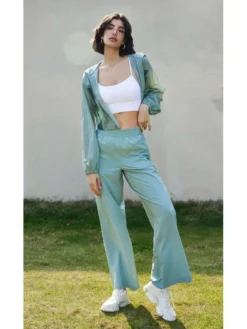 Colorblock Drawstring Loose Coat -Bambam Clothing Shop P 20240619095604085 774