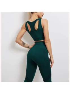 Colorblock Striped Backless Yoga Sets -Bambam Clothing Shop P 20240619144037174 941