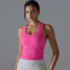 Solid Color Sleeveless Skinny Sporty Top
