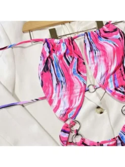 Colorblock Striped Backless Bikinis -Bambam Clothing Shop P 20240619182416340 999