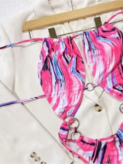 Colorblock Striped Backless Bikinis -Bambam Clothing Shop P 20240619182419651 821