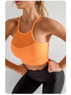 Hollow-out Spaghetti Straps Cropped Tank