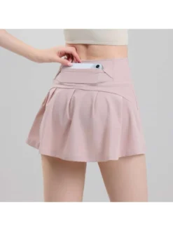 Solid Color High Rise Skinny Short Skirt -Bambam Clothing Shop P 20240620171243594 353