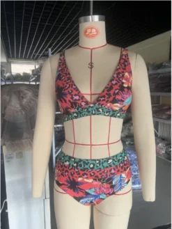 Leopard Print Spaghetti Straps Backless Bikinis -Bambam Clothing Shop P 20240620184817143 440