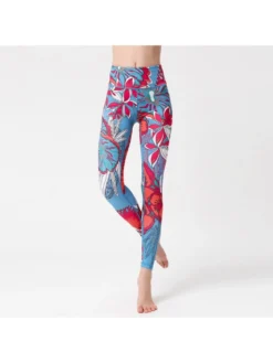 Flower Irregular Skinny Sporty Leggings