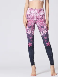 Sakura Gradient Color High Rise Skinny Leggings -Bambam Clothing Shop P 20240621115219055 505