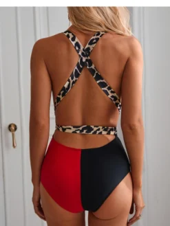 Leopard Sleeveless Fitted One-Pieces -Bambam Clothing Shop P 20240621150405386 878