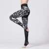 Asymmetry Totem Print High Rise Slim Leggings