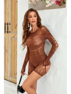 See Through Hollow Out Fitted Rompers