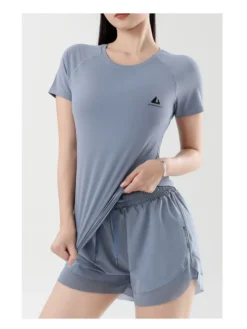 Solid Color Crewneck Fitted Tank & Top