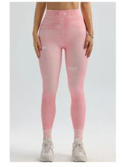 Distressed High Rise Skinny Leggings