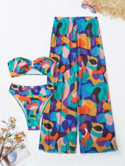 Print High Rise Fitted Bikinis -Bambam Clothing Shop P 20240625143620364 902