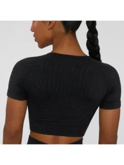 Striped Crewneck Cropped Tank & Top